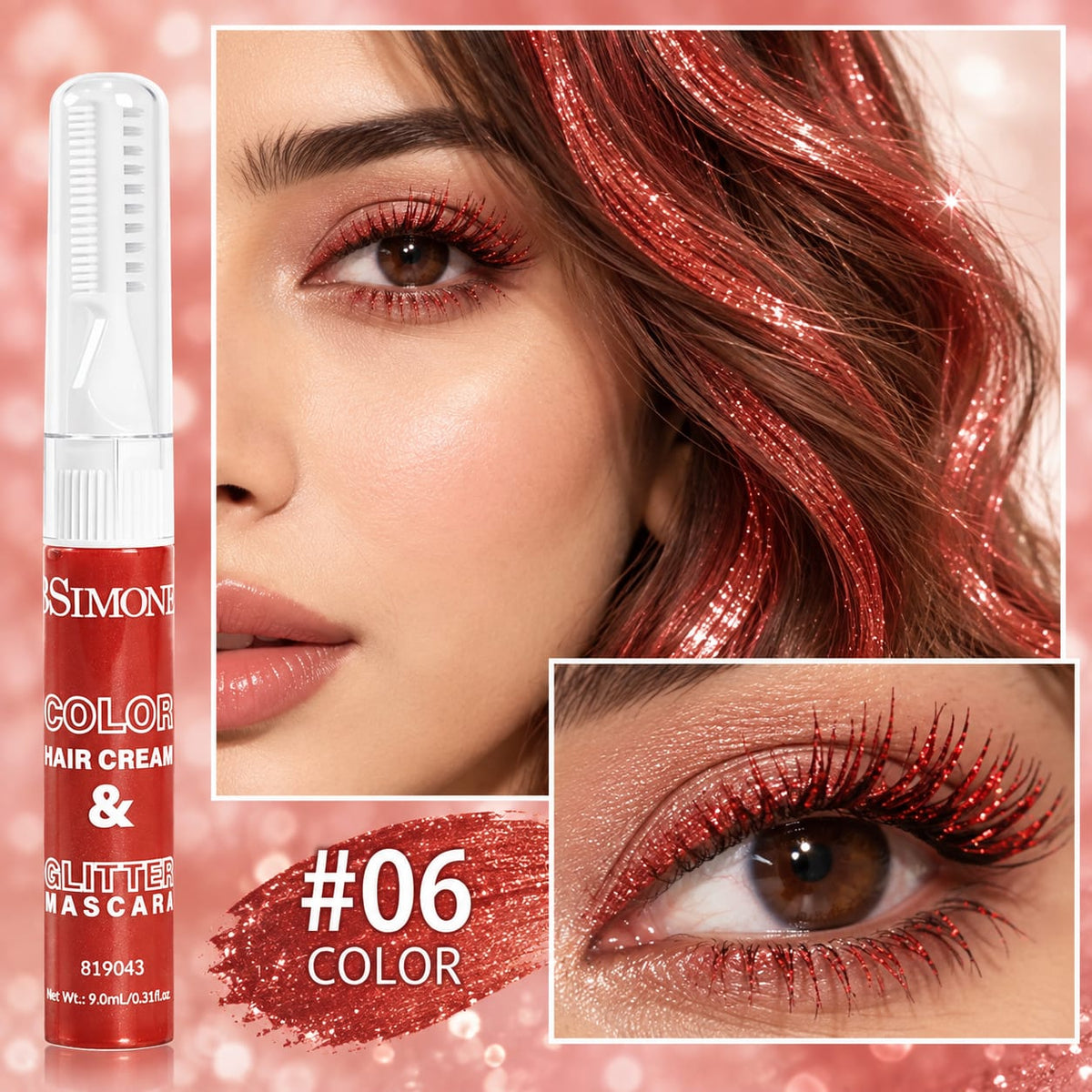 BSIMONE Glitter Mascara for Hair and Lashes