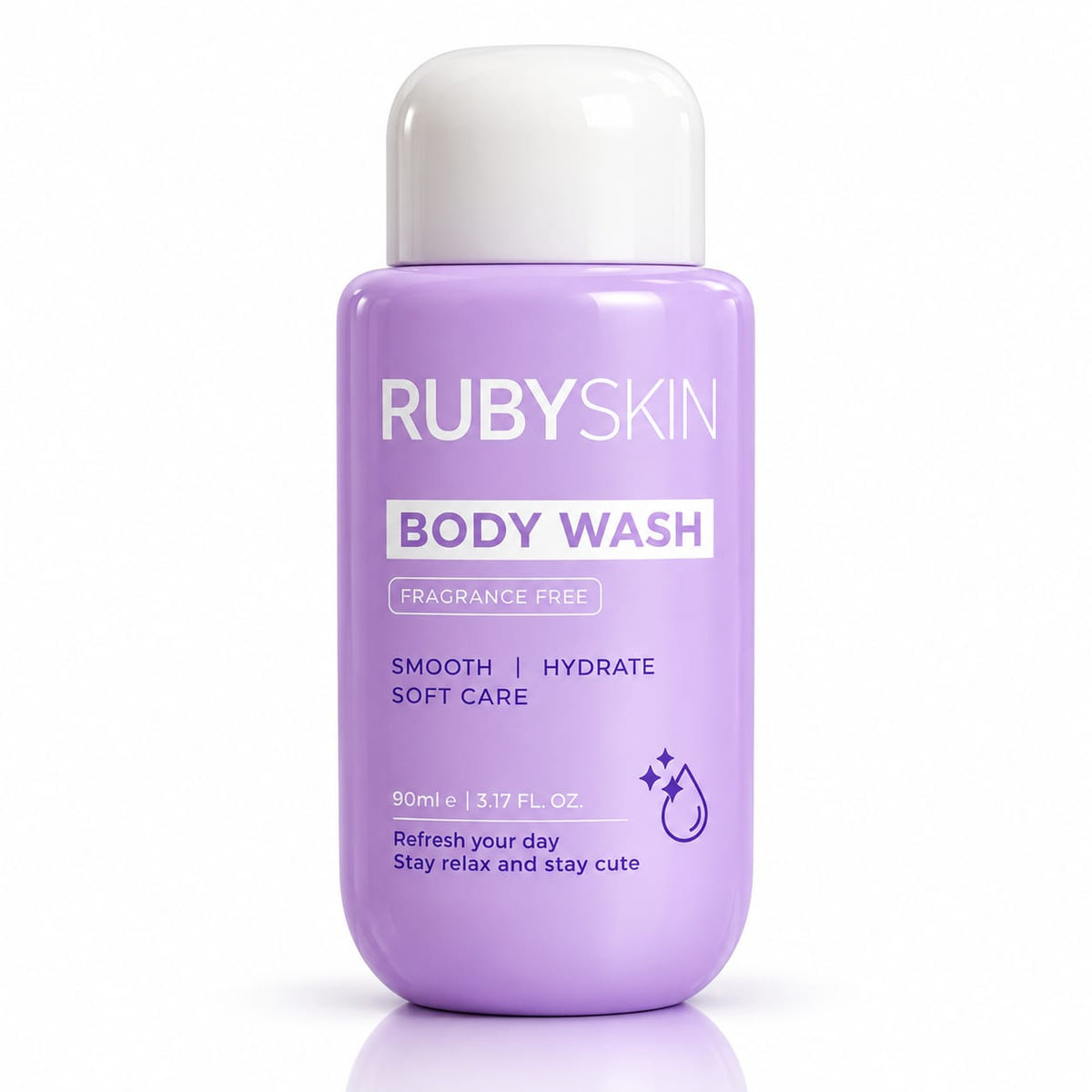 RubySkin Fragrance Free Body Wash 90ml