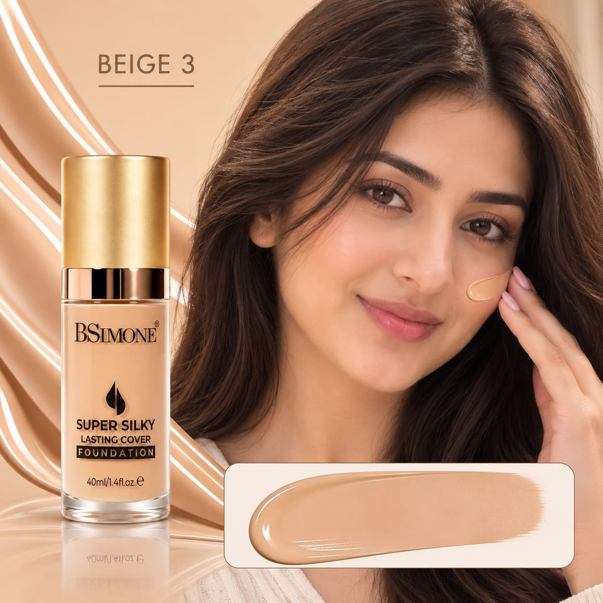 BSIMONE Super Silky Lasting Cover Foundation 40ml