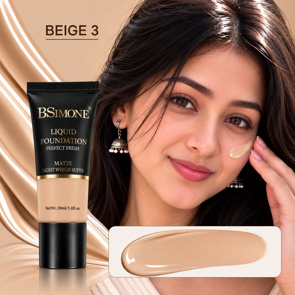 BSIMONE Matte Liquid Foundation 30ml