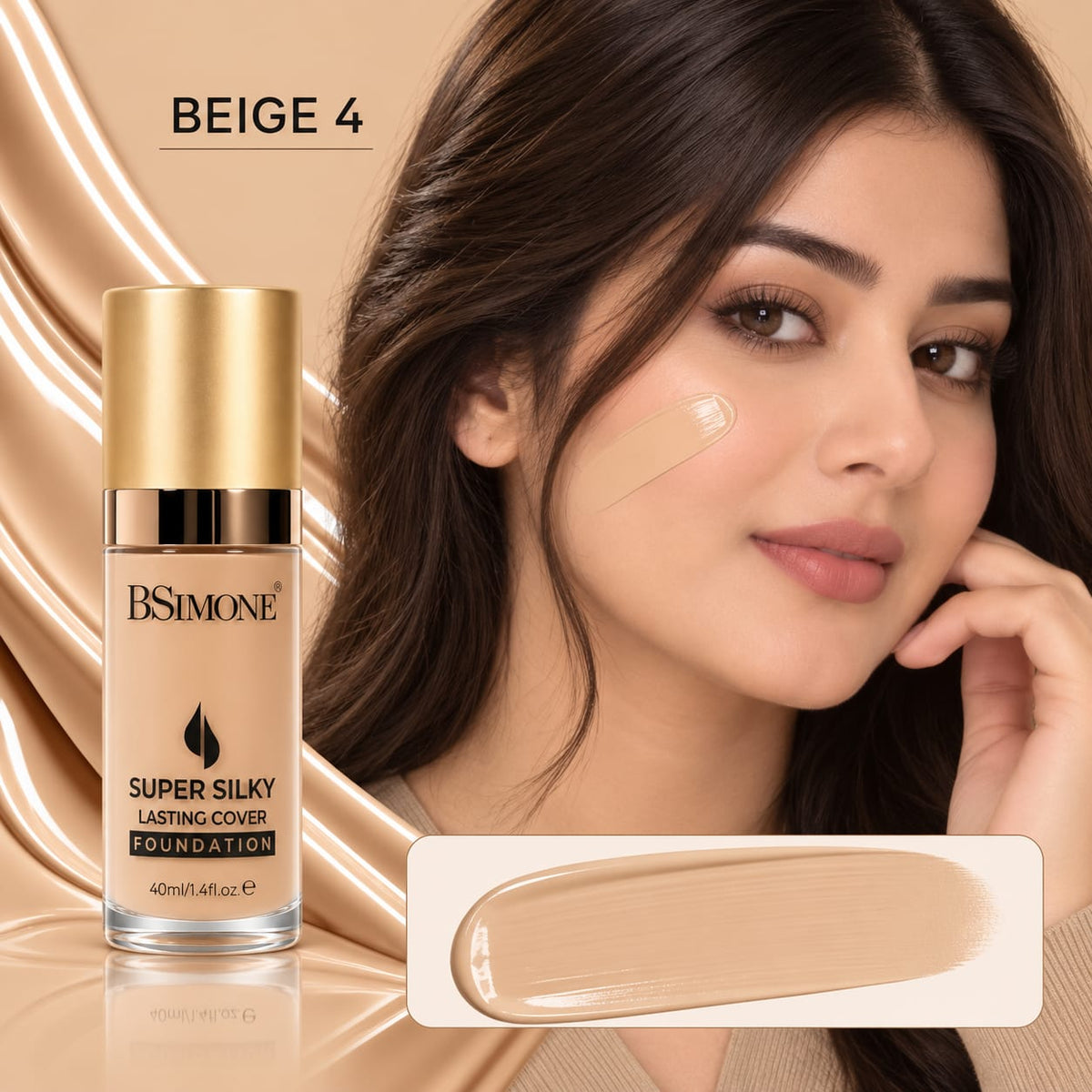 BSIMONE Super Silky Lasting Cover Foundation 40ml