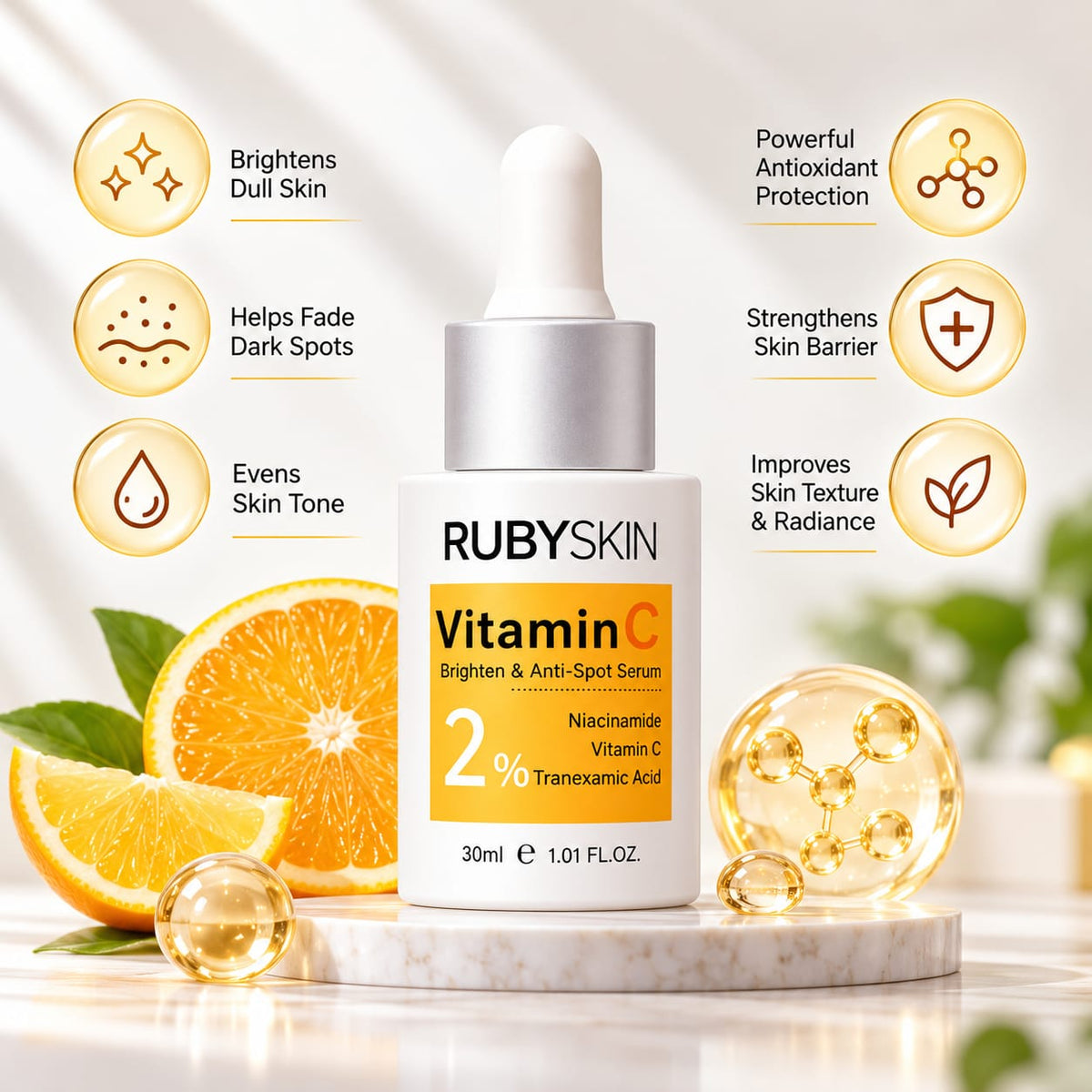 RubySkin Vitamin C Brightening Serum