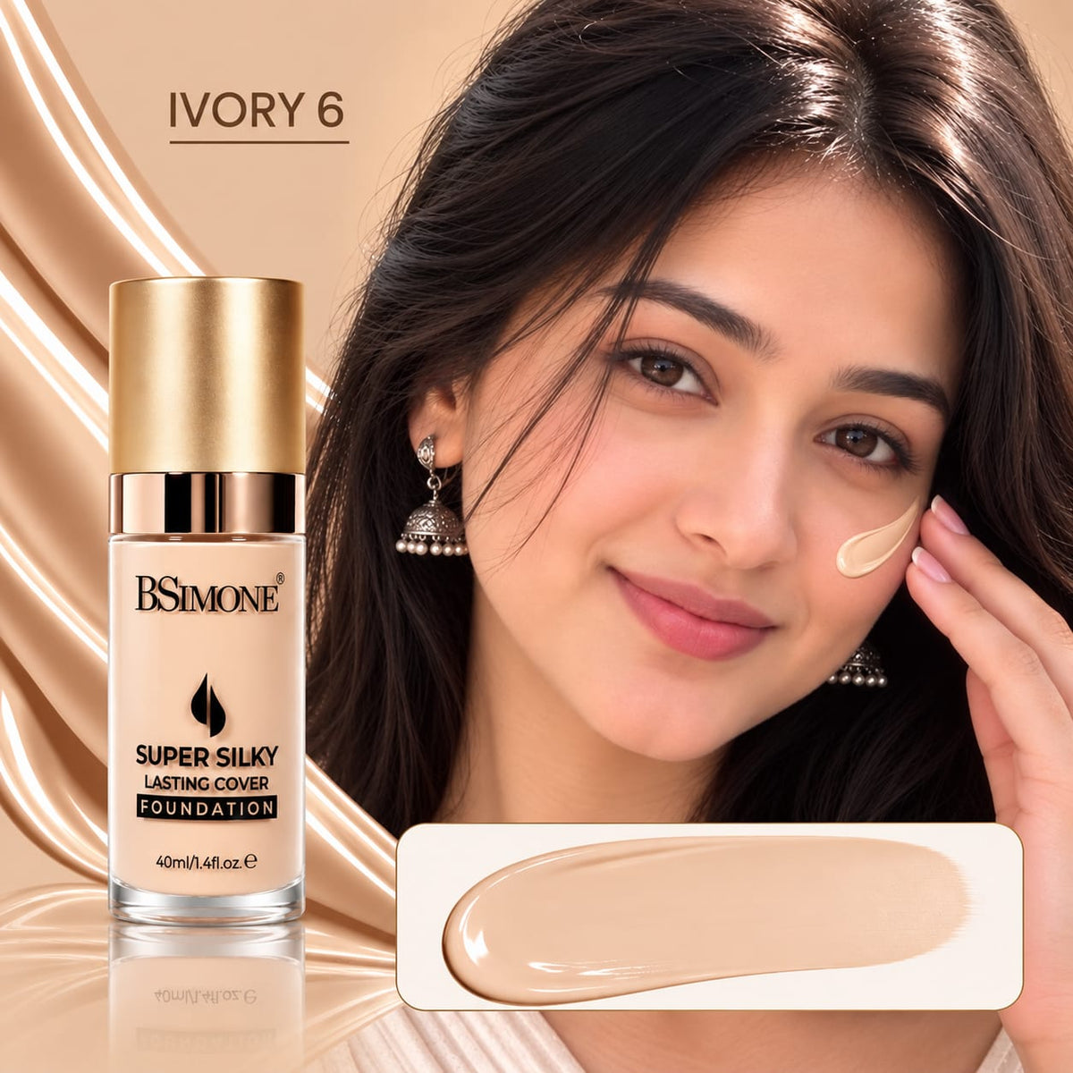 BSIMONE Super Silky Lasting Cover Foundation 40ml