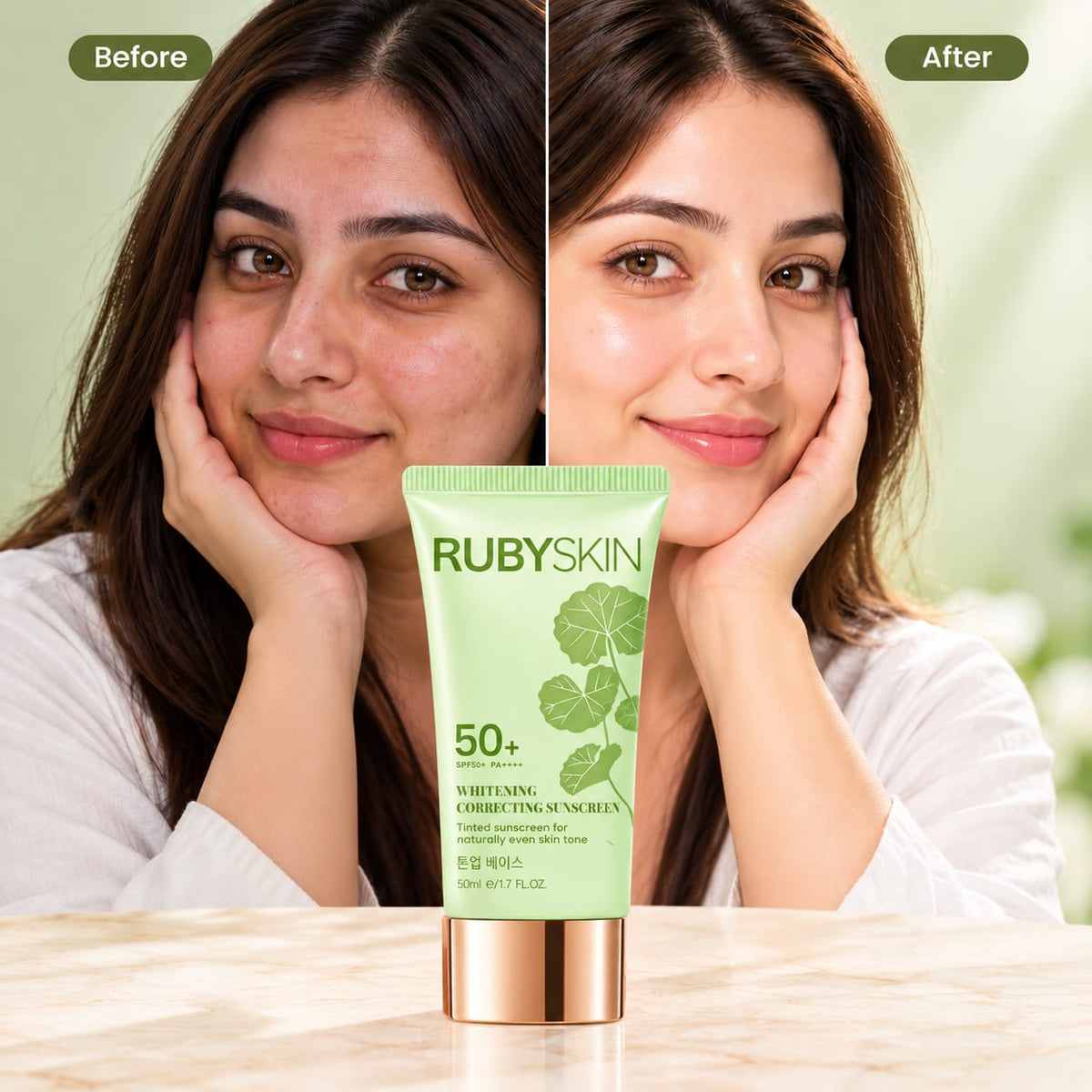 RubySkin SPF 50+ Tone Correcting Sunscreen 50ml