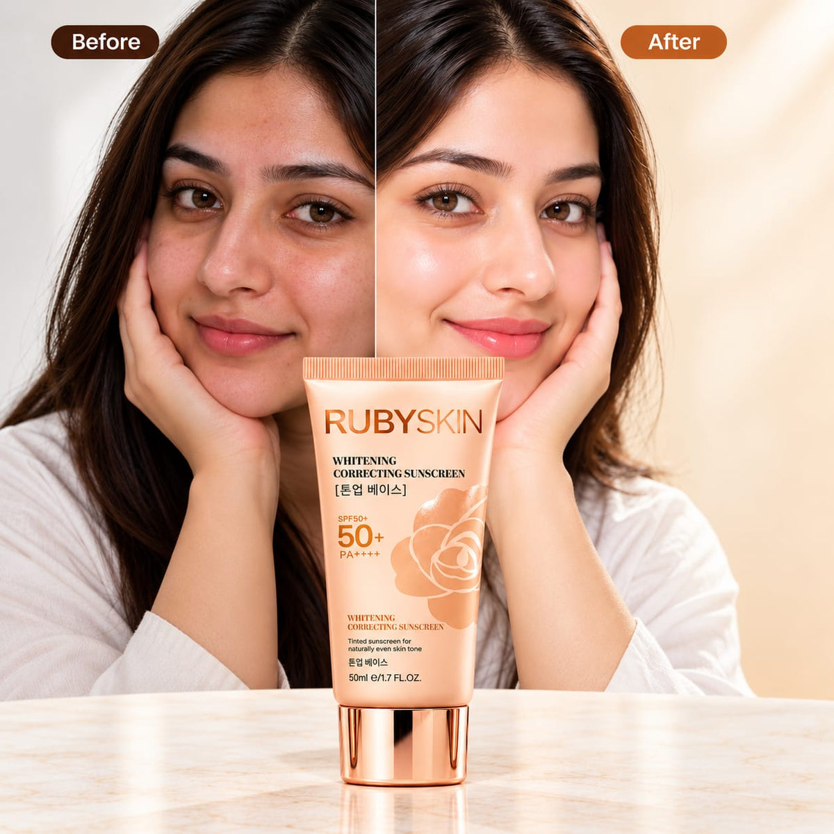 RubySkin Tinted Sunscreen SPF 50+ PA++++ 50ml