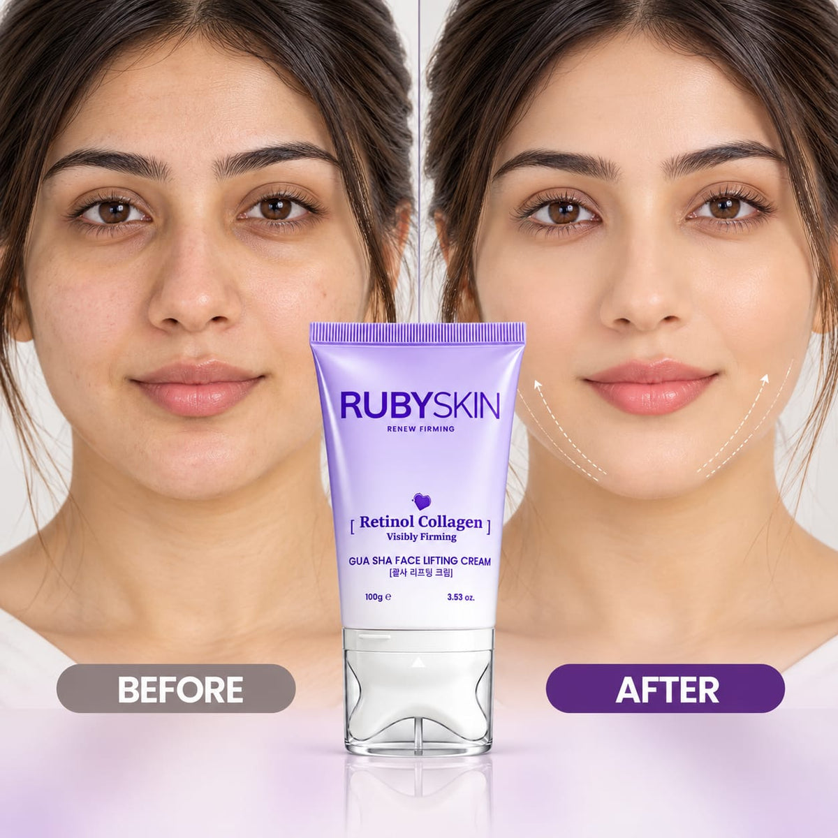 RubySkin Retinol Collagen Gua Sha Face Cream 100g