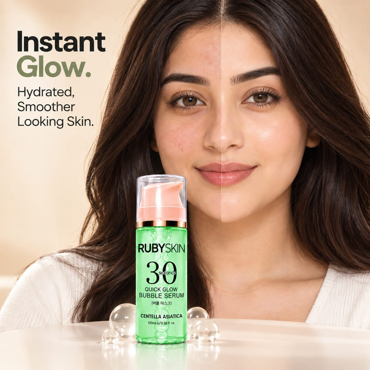 RubySkin Quick Glow Bubble Serum 100ml