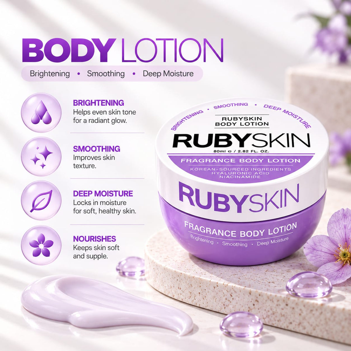 RubySkin Fragrance Body Lotion 80ml