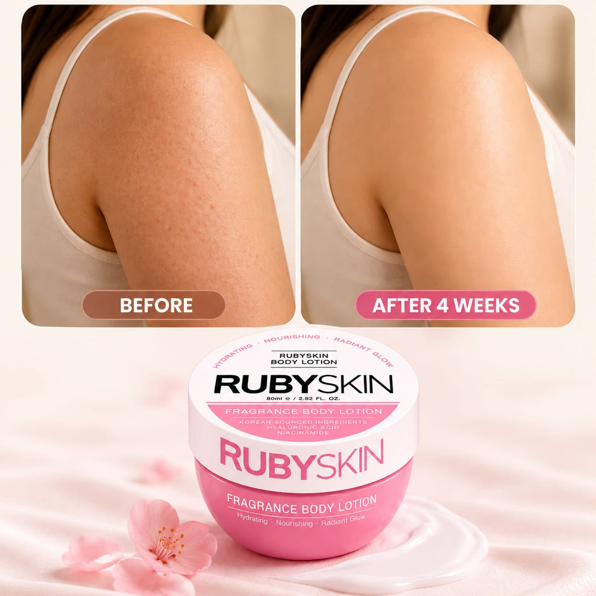 RubySkin Hydrating Fragrance Body Lotion 80ml