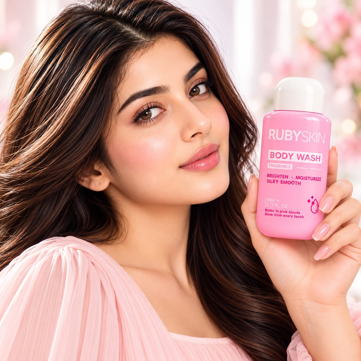 RubySkin Brightening & Moisturizing Body Wash 90ml