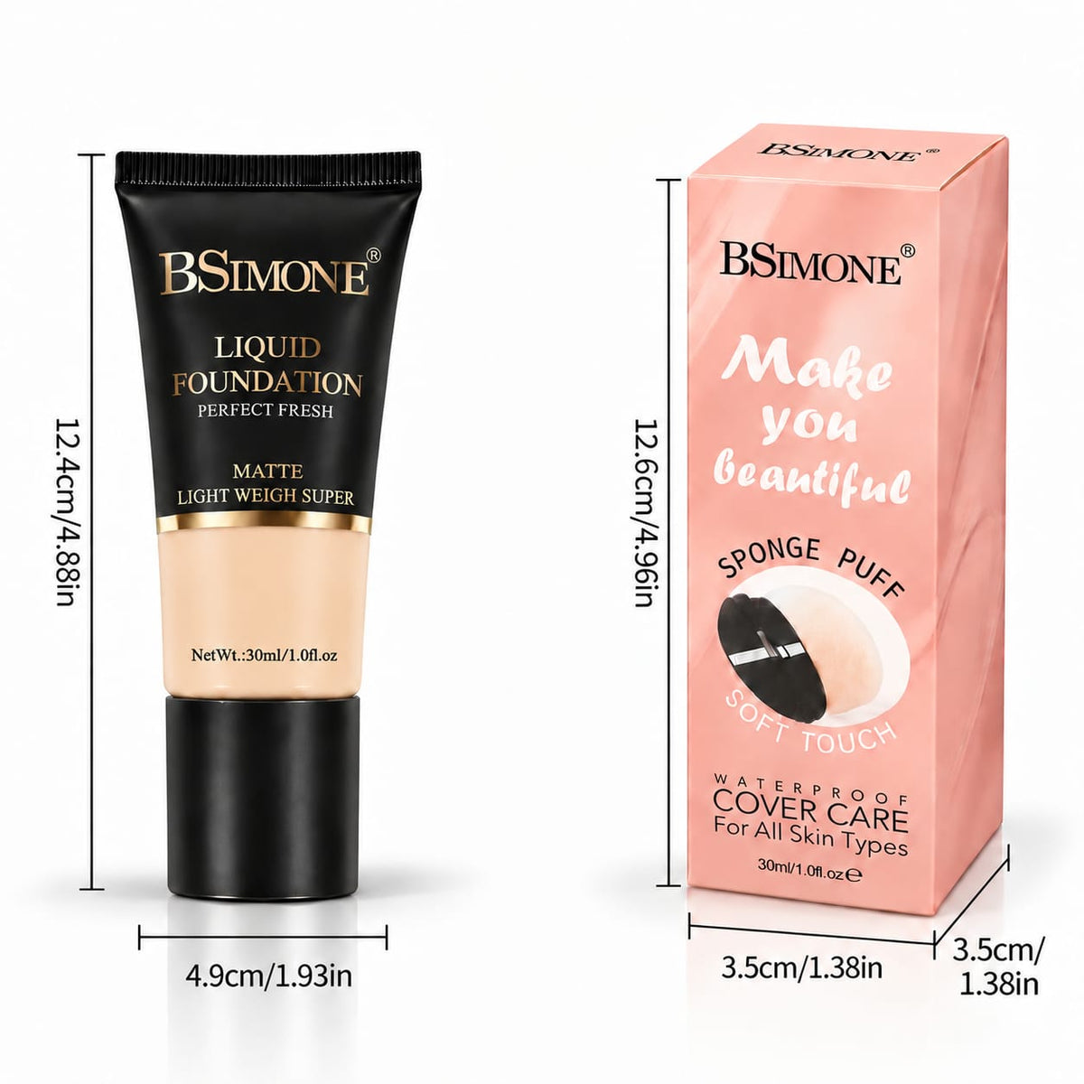 BSIMONE Matte Liquid Foundation 30ml