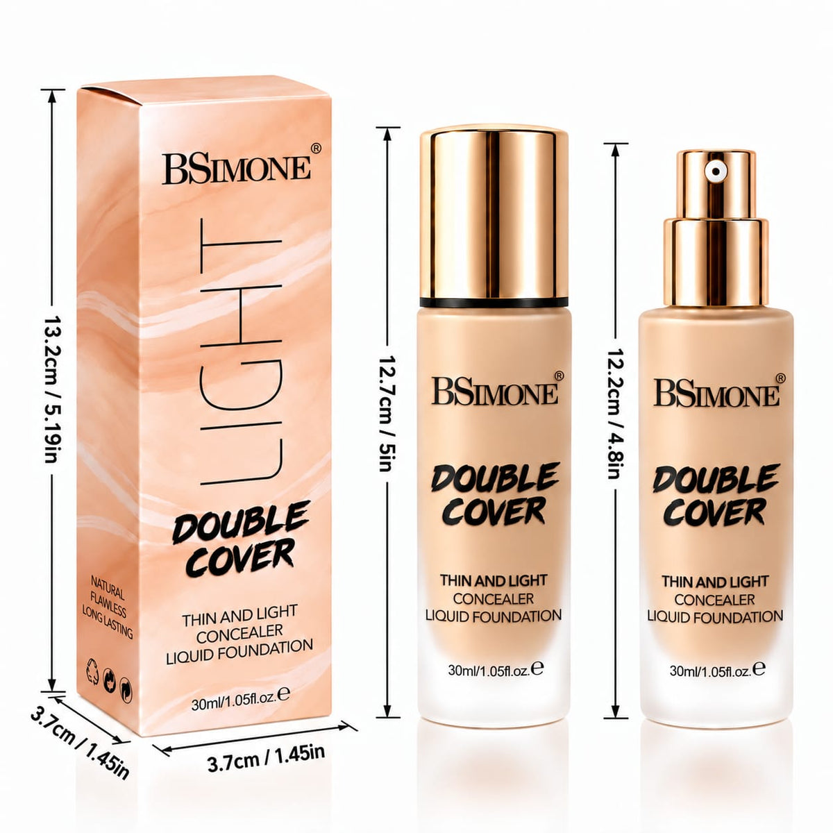 BSIMONE Double Cover Liquid Foundation 30ml