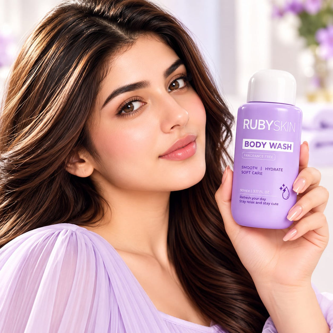 RubySkin Fragrance Free Body Wash 90ml